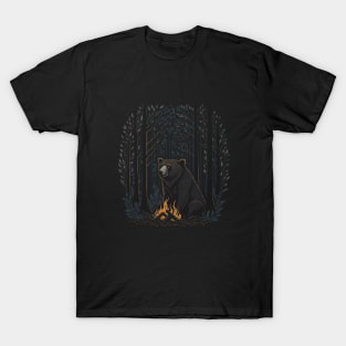 Bear by the fire T-Shirt